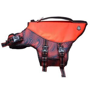 Arcadia Trail High Visibility Orange Dog Flotation Vest Life Jacket Size MED